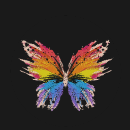 rainbow-butterfly